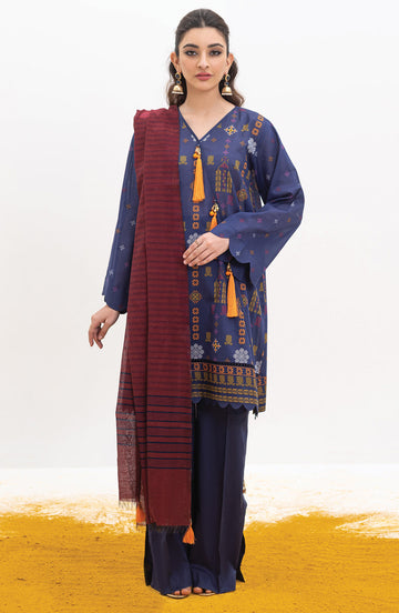 Orient OTL 22 011 U Blue Summer Spring Lawn 2022 Online Shopping